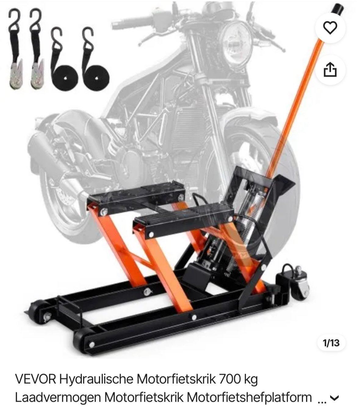 Motorfiets lift, Motoren, Ophalen