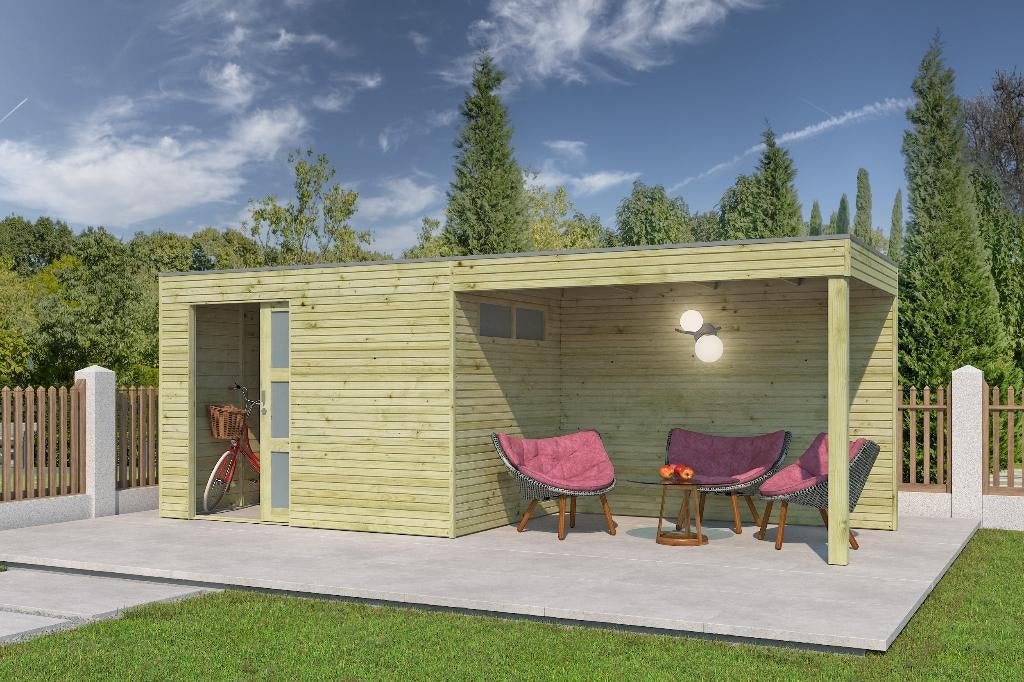 NOUVELLE maison de jardin moderne 7251EXT300IMG, Envoi, Neuf