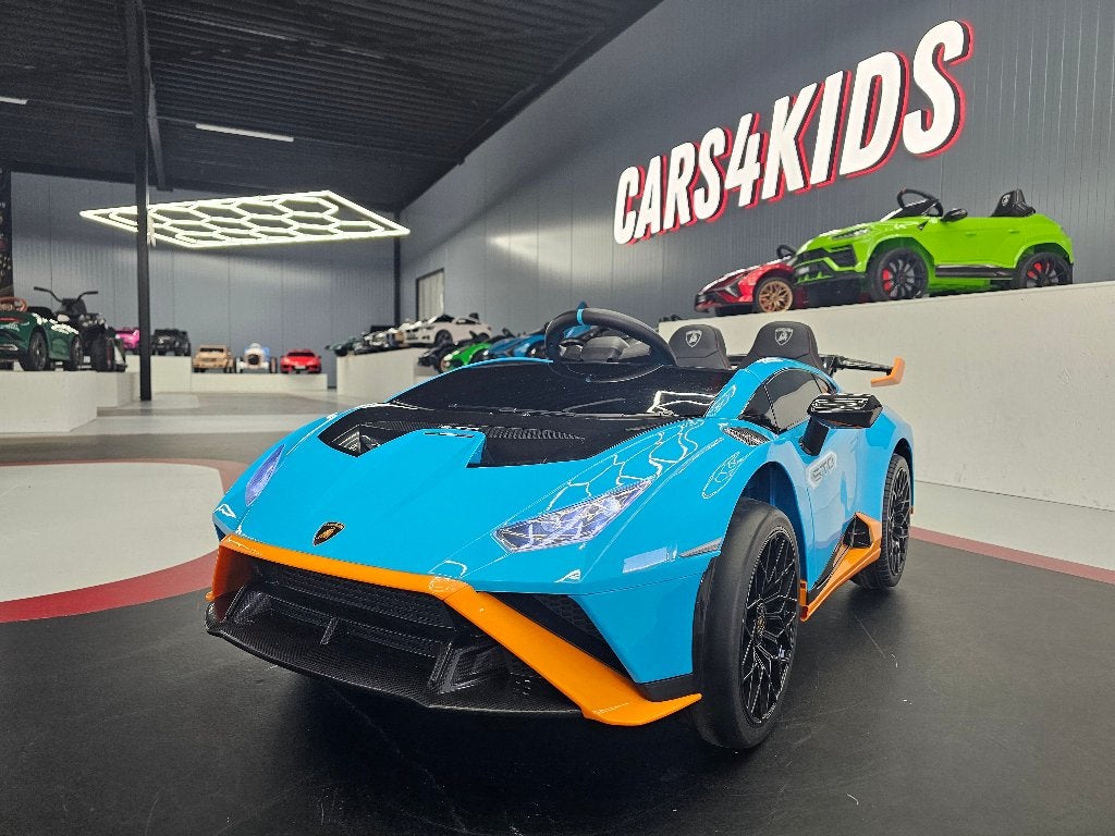 Kinderauto Lamborghini STO - 12 volt - drift - WK ACTIE, Enlèvement ou Envoi, Neuf, Télécommande