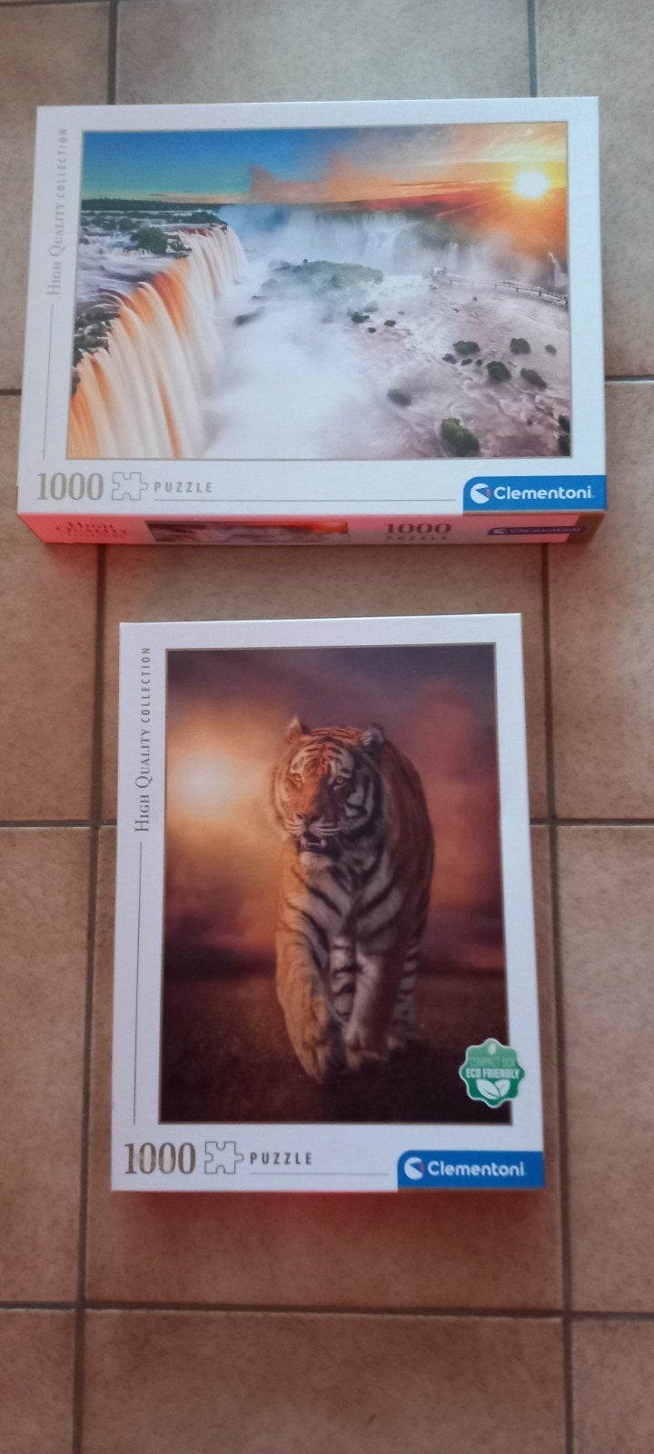 Puzzle Clementoni 1000 pièces Tigre ou cascade, Enlèvement ou Envoi