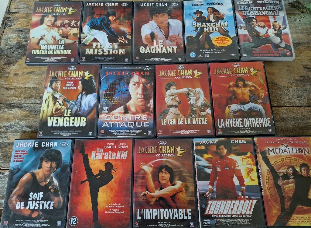 Jacky Chan Dvd's V.F. - 1,00€ par pièce, CD & DVD, DVD | Action, À partir de 12 ans, Enlèvement ou Envoi, Utilisé, Comédie d'action