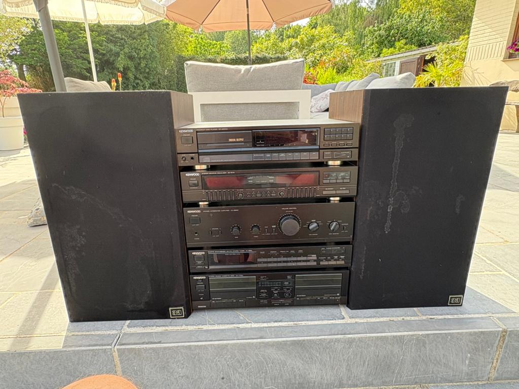 Kenwood stereo met 5 elementen, Gebruikt, Tuner of Radio, Losse componenten, Ophalen