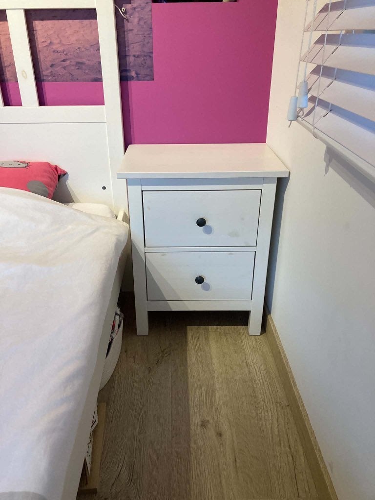 2 nachttafels, ladekast en bureau, Huis en Inrichting, Ophalen, Gebruikt