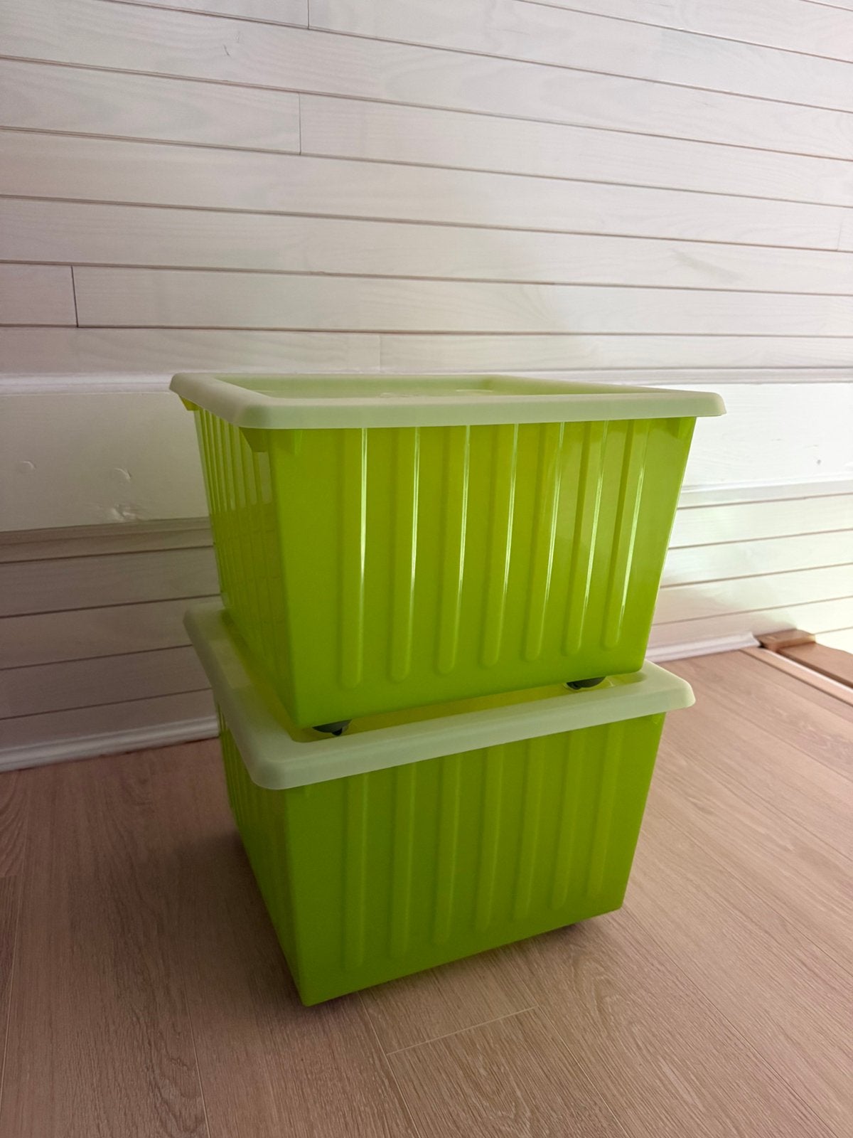Groene opbergbakken IKEA, Doe-het-zelf en Bouw, Kratten en Dozen, Ophalen, Zo goed als nieuw