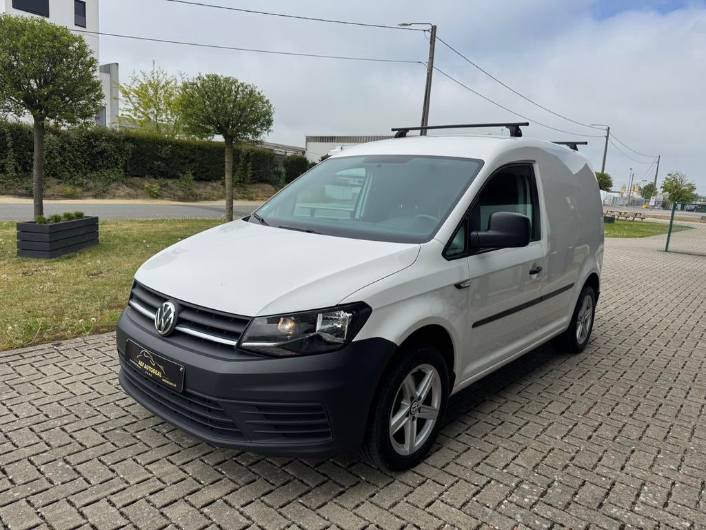 Volkswagen Caddy 2.0 tdi 2017 euro 6 gekeurd lichte vracht, Auto's, Voorwielaandrijving, Stof, Volkswagen, Wit