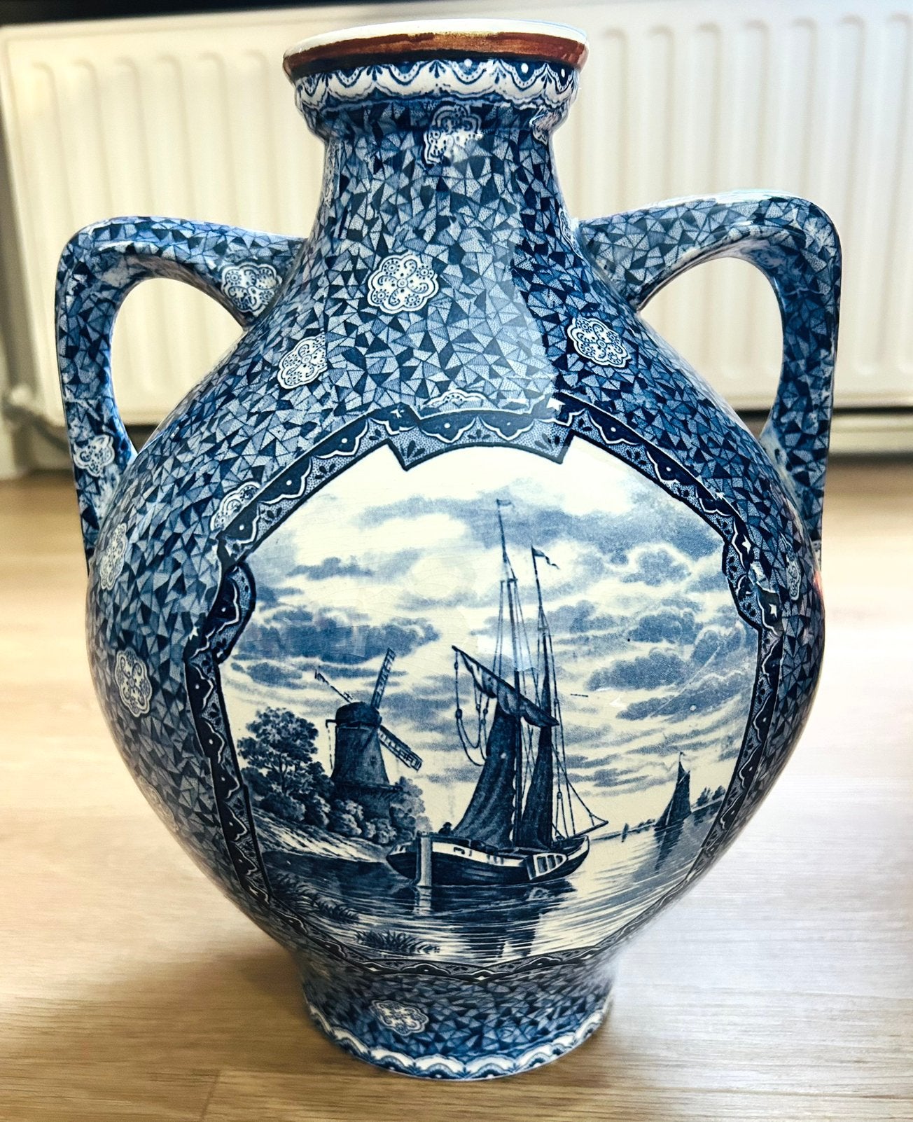 Antieke vaas villeroy en boch, Antiquités & Art, Enlèvement