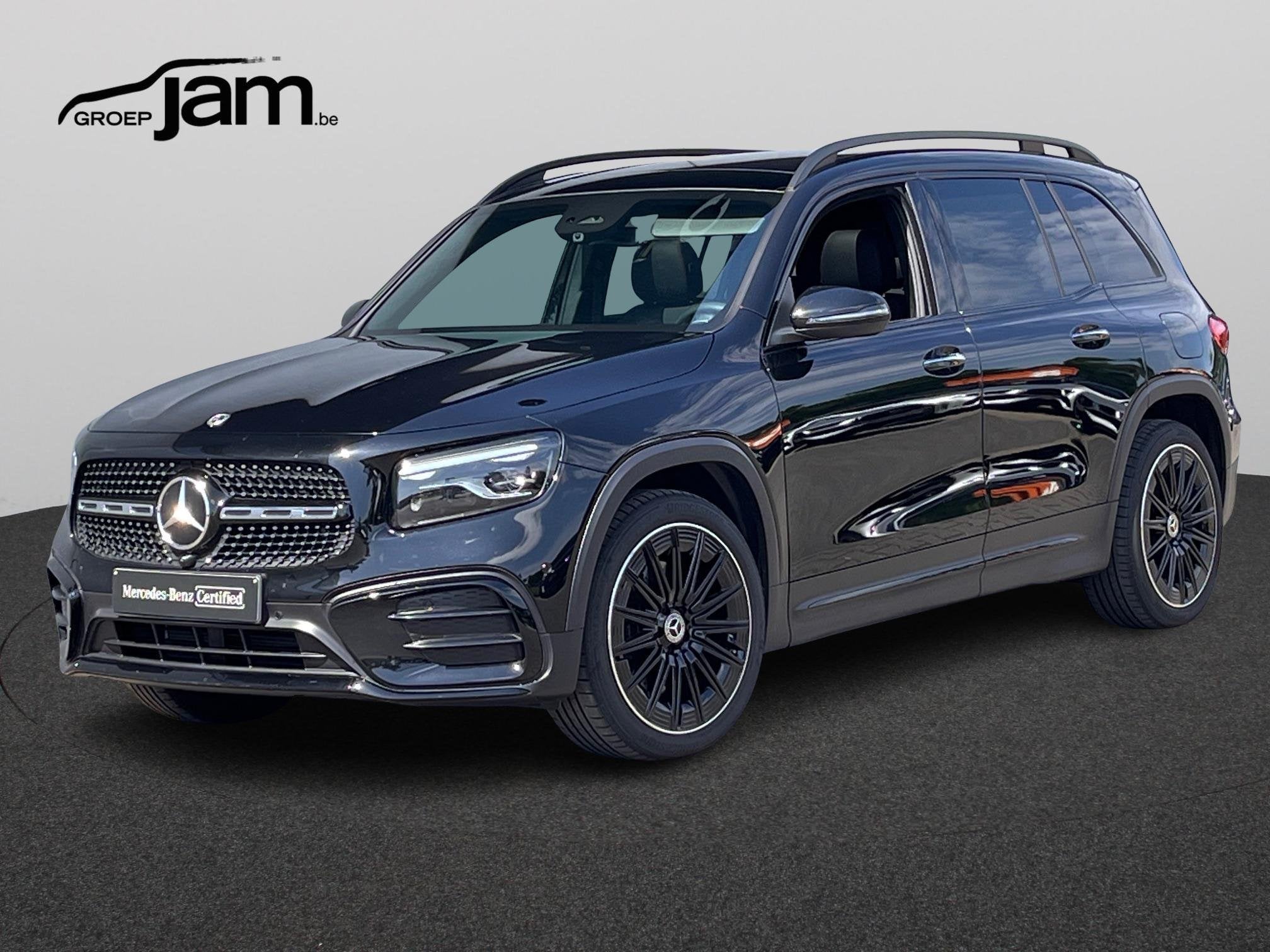 Mercedes-Benz GLB 220 4MATIC AMG 7 seats, Auto's, Stof, Zwart, Zwart, 5 zetels