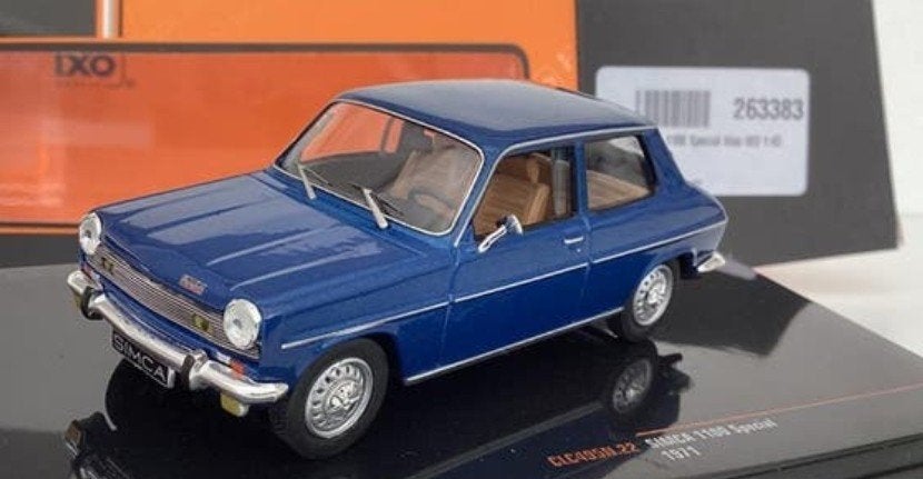 Simca 1100 Special 3-deurs 1971 IXO originele verpakking, Hobby en Vrije tijd, Modelauto's | 1:43, Ophalen of Verzenden