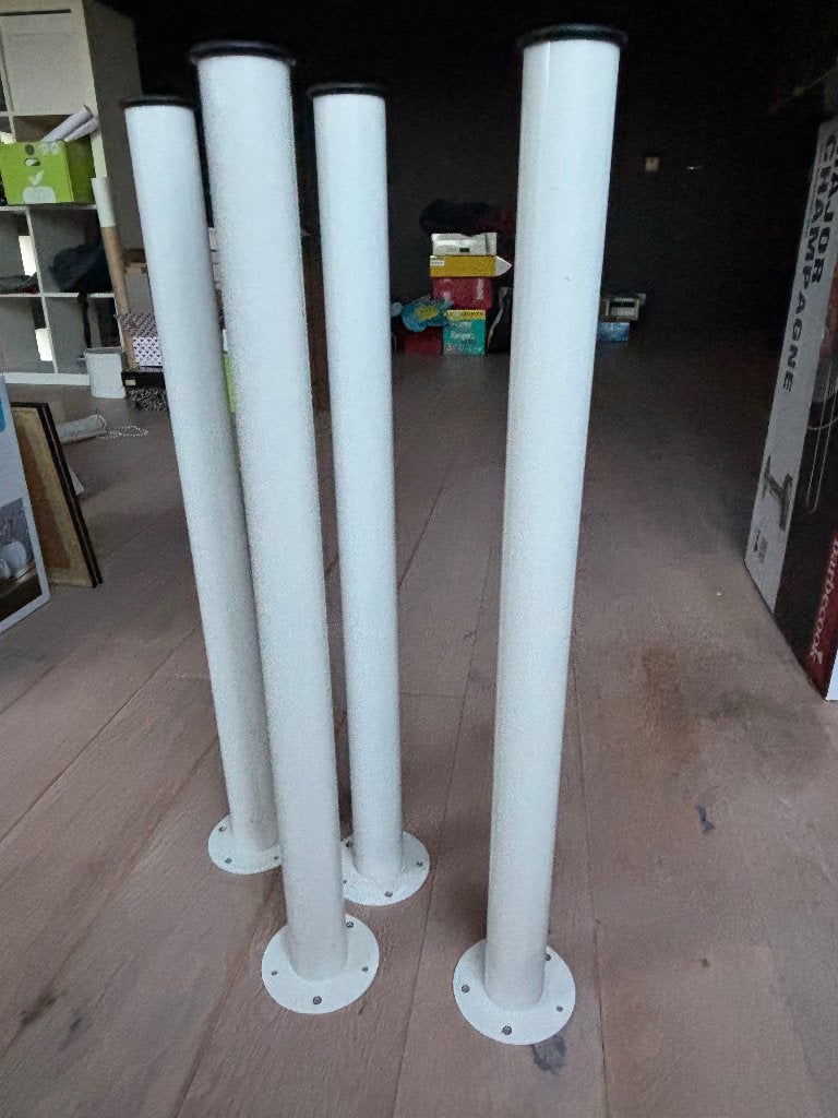 Schragen metaal wit IKEA, Ophalen, Zo goed als nieuw, Overige metalen