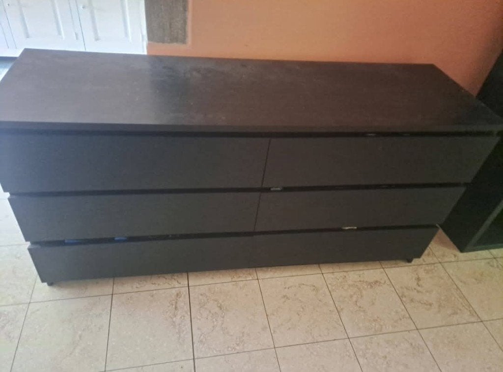 Gratis MALM ladekast van ikea, Ophalen, 5 laden of meer, 150 tot 200 cm, Minder dan 100 cm