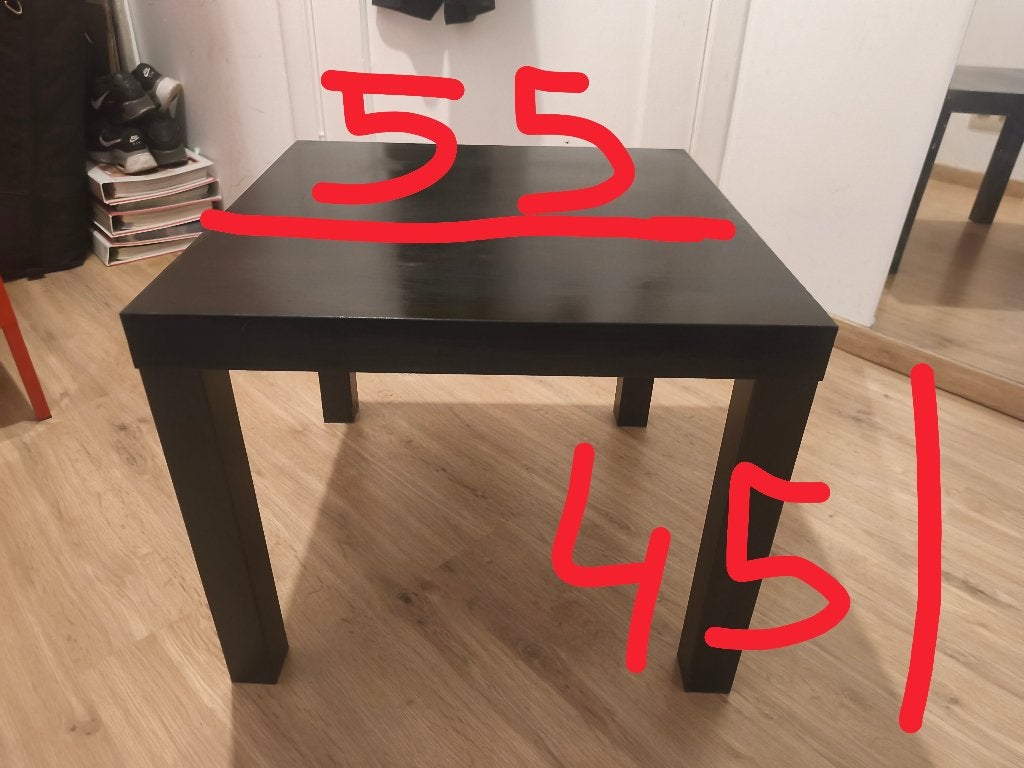 Bijzettafel, Ophalen, Zo goed als nieuw, Vierkant