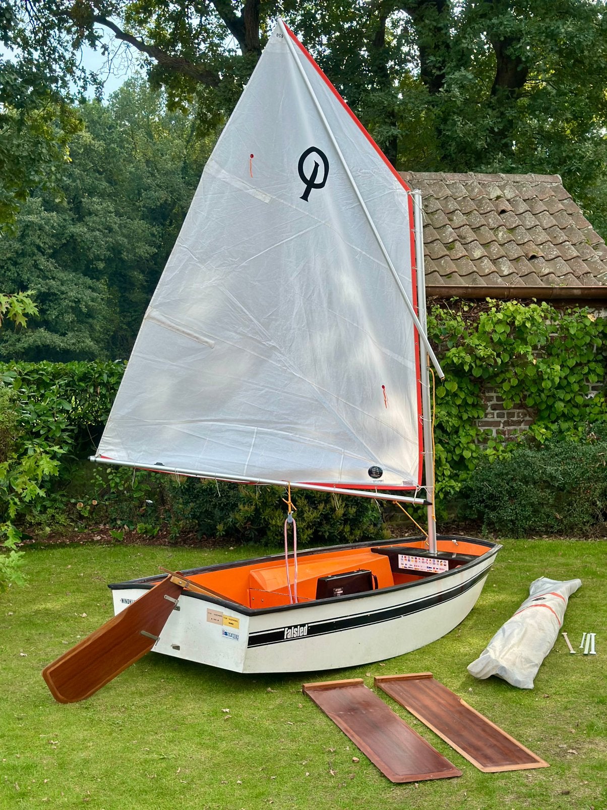 Optimist zeilbootje, Ophalen, Zo goed als nieuw