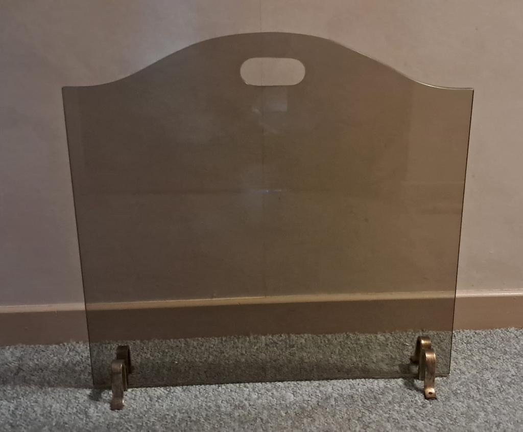 Pare feu en verre trempé 50cm x 52cm, Ophalen, Gebruikt, Overige soorten
