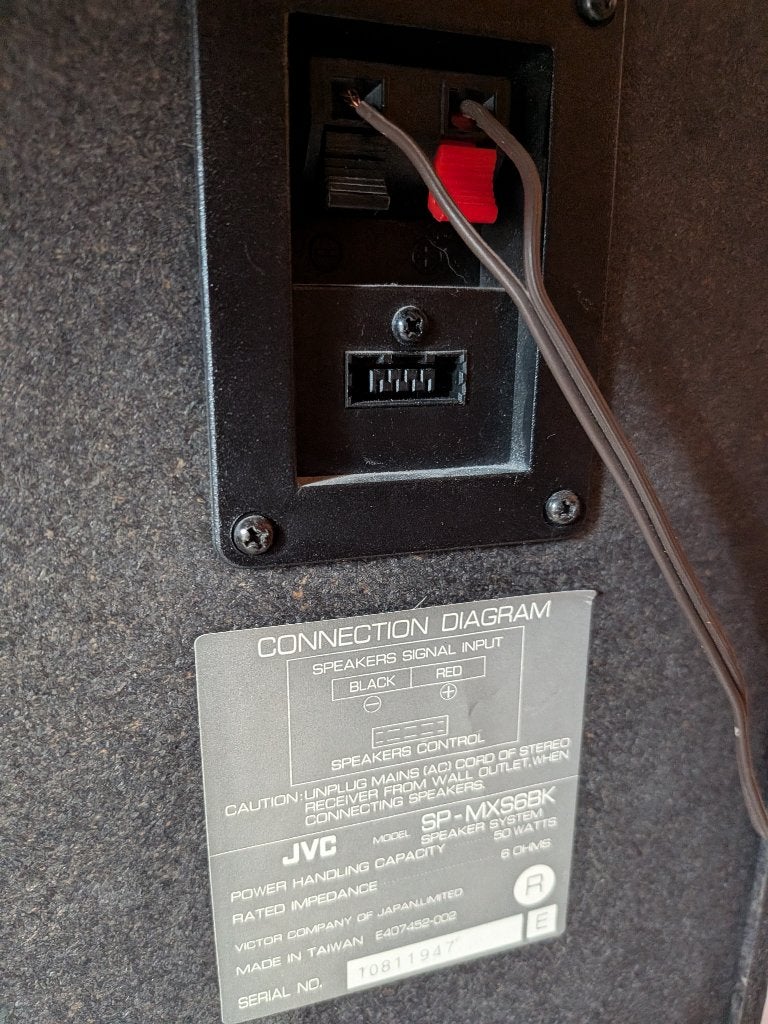 Paar JVC SP-MX36BK 50W 6Ω luidsprekers, Audio, Tv en Foto, Stereo speakers, Gebruikt, JVC, Ophalen of Verzenden