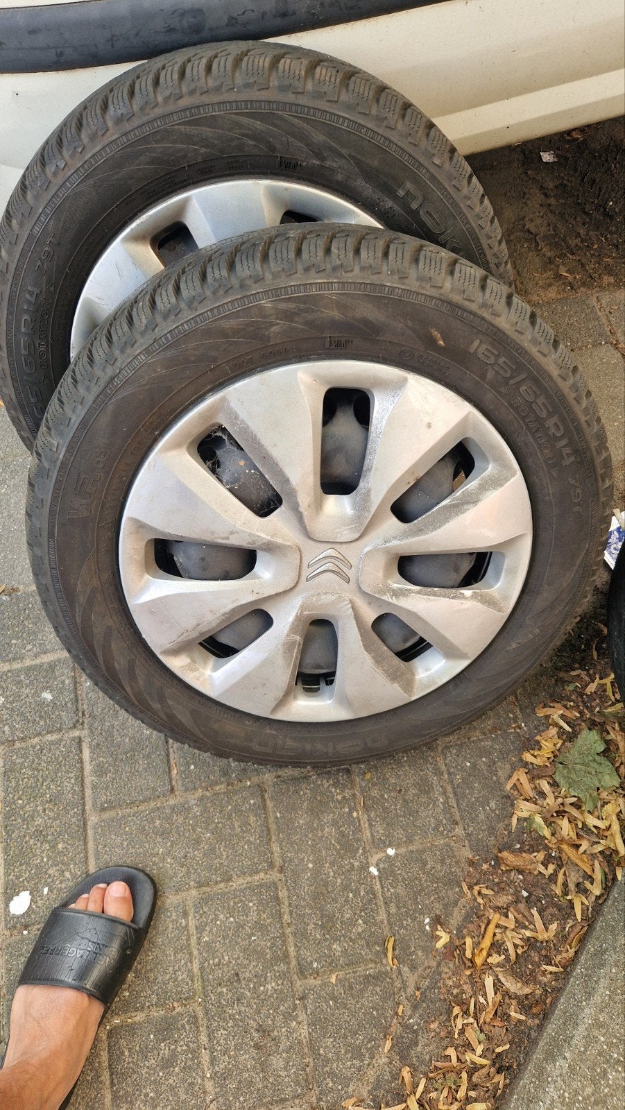 citroen banden met velg 165/65 R14, Ophalen