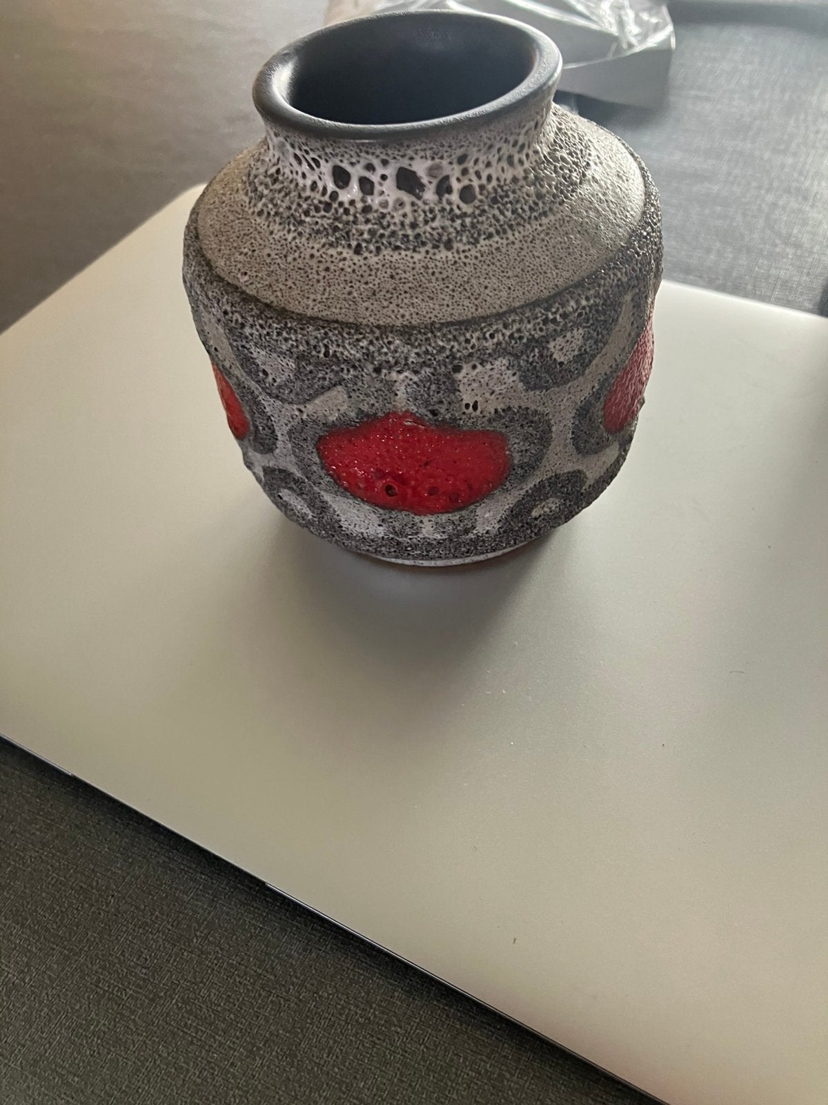West germany vaas fat lava, Antiek en Kunst, Ophalen