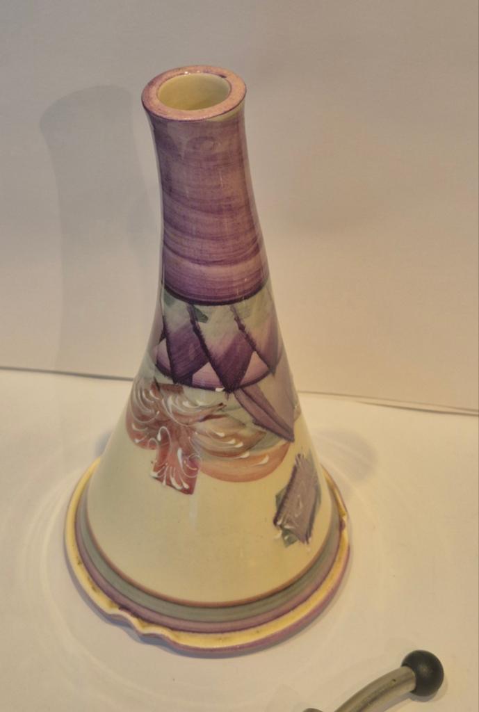 Vintage handbeschilderde keramieken olie-/azijnfles – decora, Antiquités & Art, Antiquités | Ustensiles de cuisine, Enlèvement ou Envoi