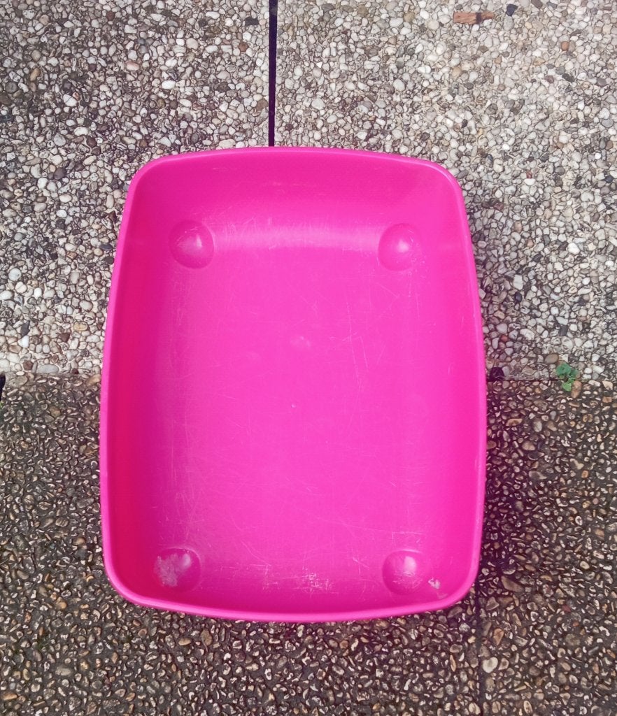 Bac ouvert litière maison de toilette, Enlèvement, Utilisé, Ouvert