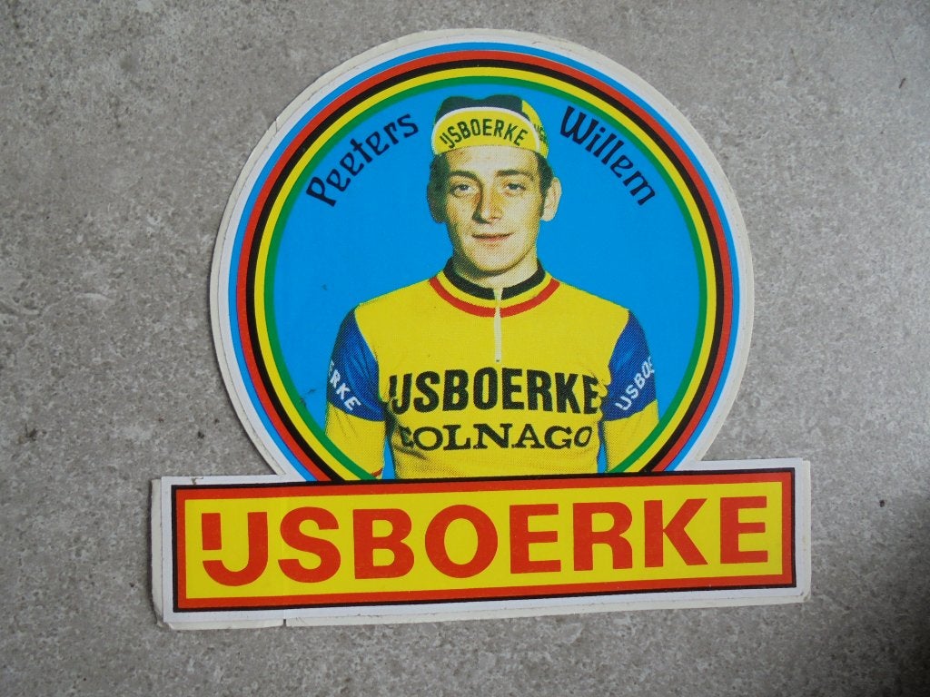 Wielersticker Ijsboerke   Willem Peeters, Collections, Envoi