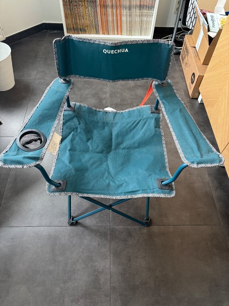 Quechua kampeerstoel, Ophalen, Zo goed als nieuw, Campingstoel
