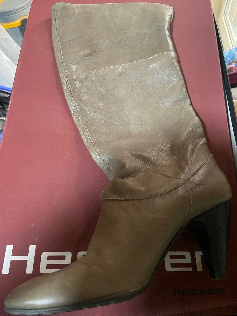 Laarzen, Beige, Enlèvement, Porté, Bottes hautes