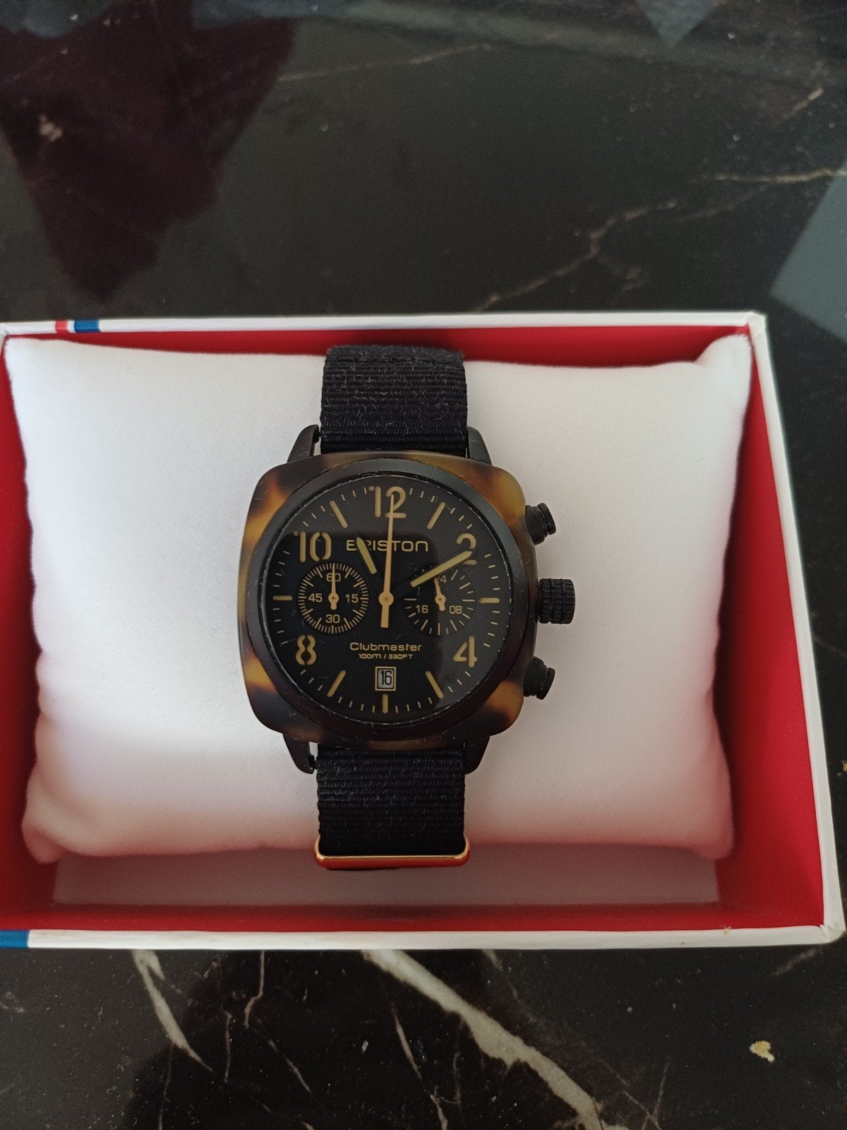BRISTON CLUBMASTER CLASSIC CHRONO – NEUVE AVEC ÉTIQUETTE, Bijoux, Sacs & Beauté, Autres marques, Enlèvement, Autres matériaux