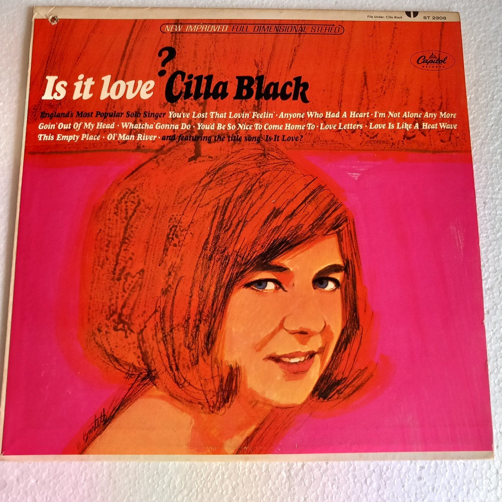 CILLA BLACK .IS IT LOVE.  1965 USA LP, Ophalen of Verzenden, LP