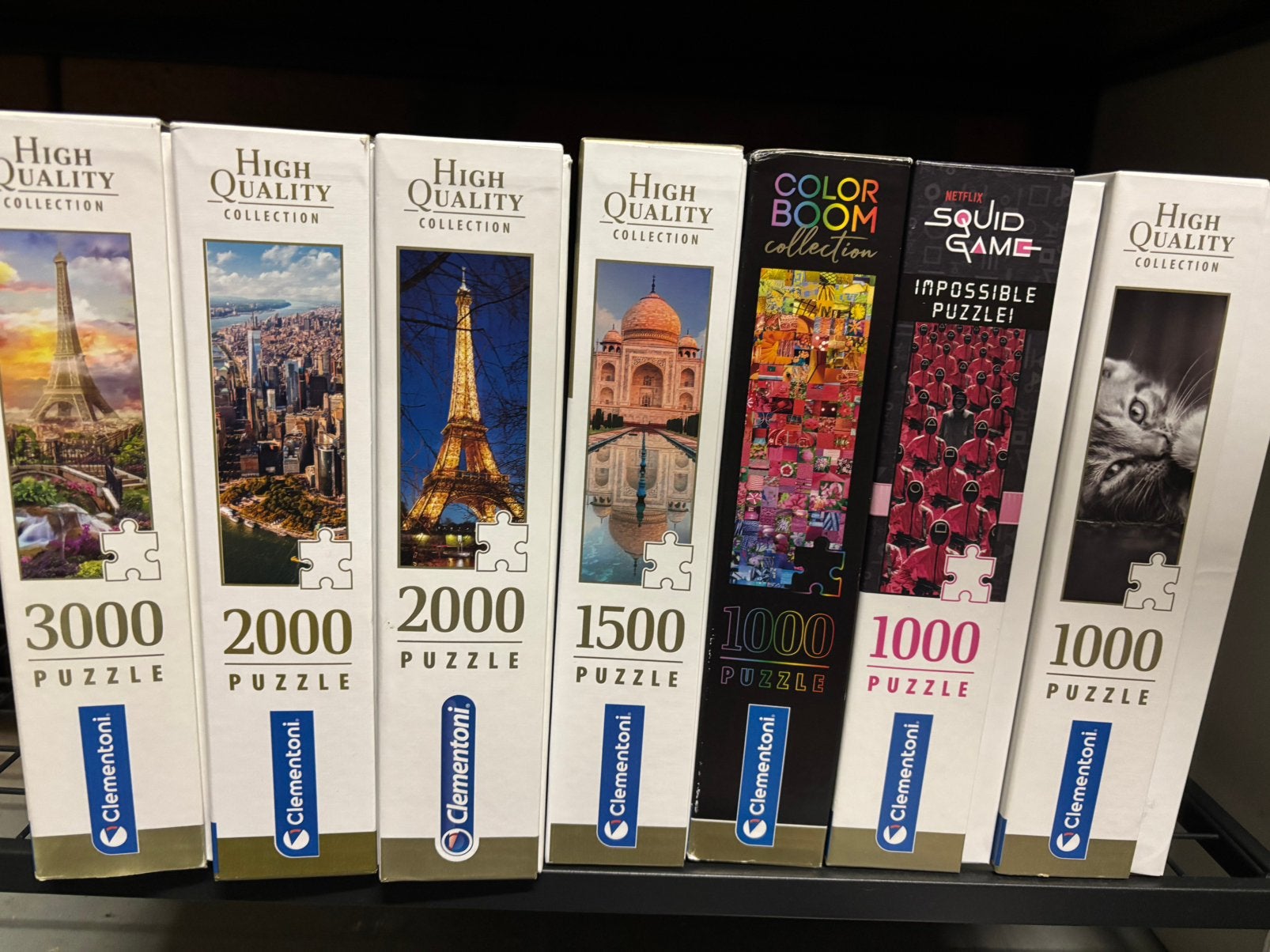 Pakket puzzels Clementoni (1000 tot 3000 stukken), Hobby en Vrije tijd, Ophalen, Meer dan 1500 stukjes, Zo goed als nieuw, Legpuzzel