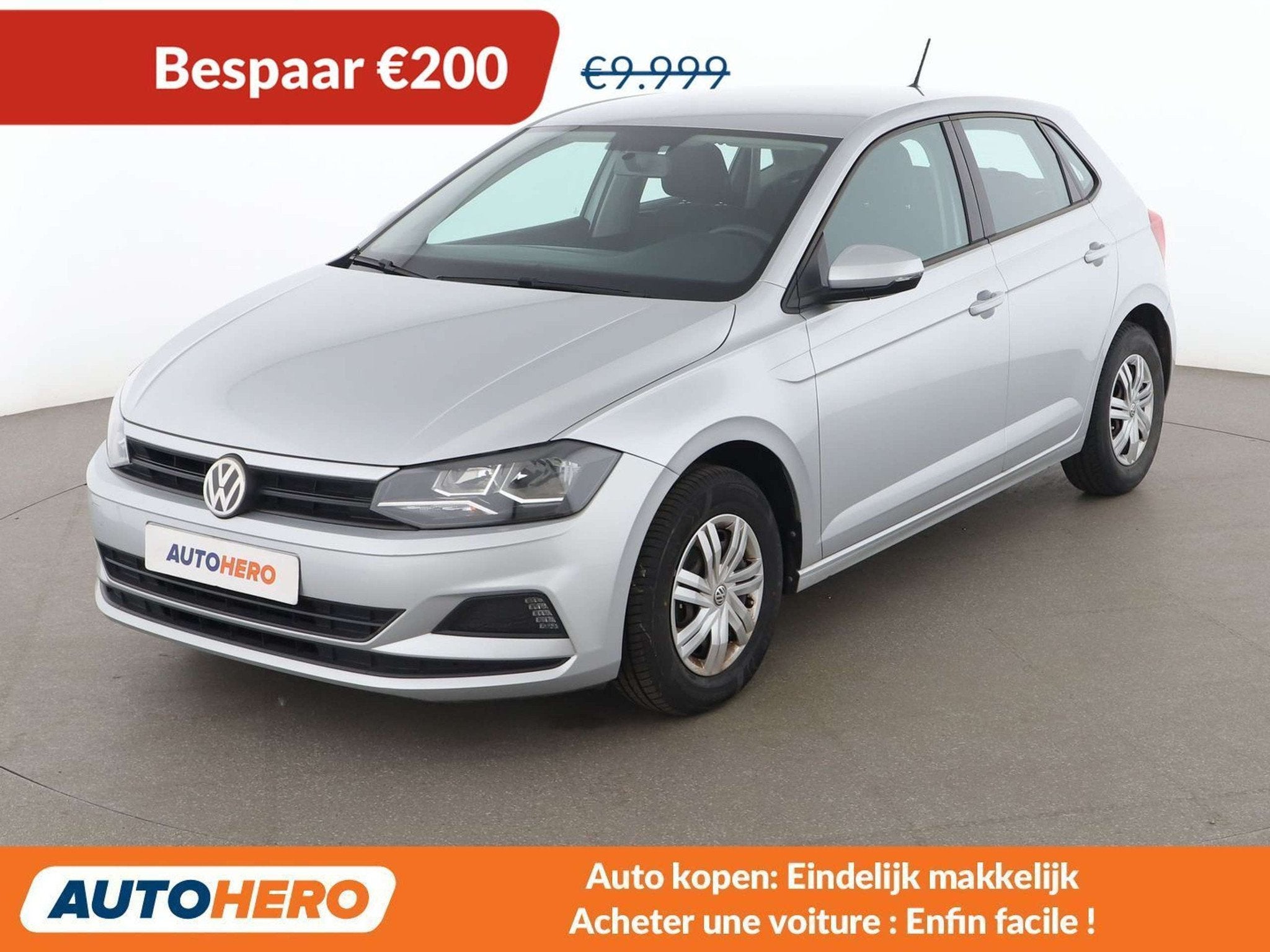 Volkswagen Polo 1.0 Edition (bj 2018), Auto's, Volkswagen, Voorwielaandrijving, Stof, Zwart, 110 g/km