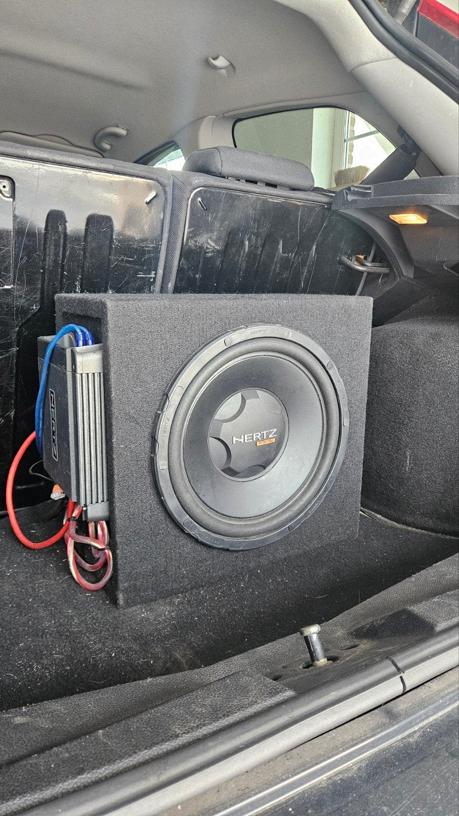 Hertz subwoofer + versterker, Auto diversen, Autospeakers, Ophalen