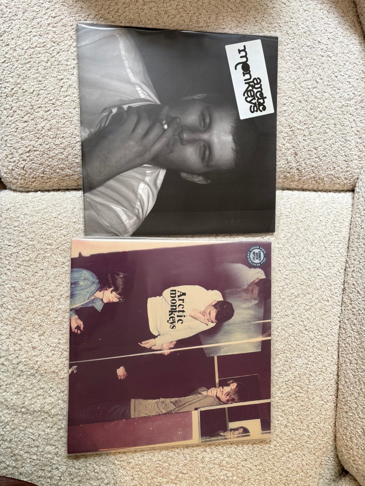 Lp’s 2006 2009 arctic monkeys - whatever people say + humbug, Cd's en Dvd's, Ophalen of Verzenden, Zo goed als nieuw, LP