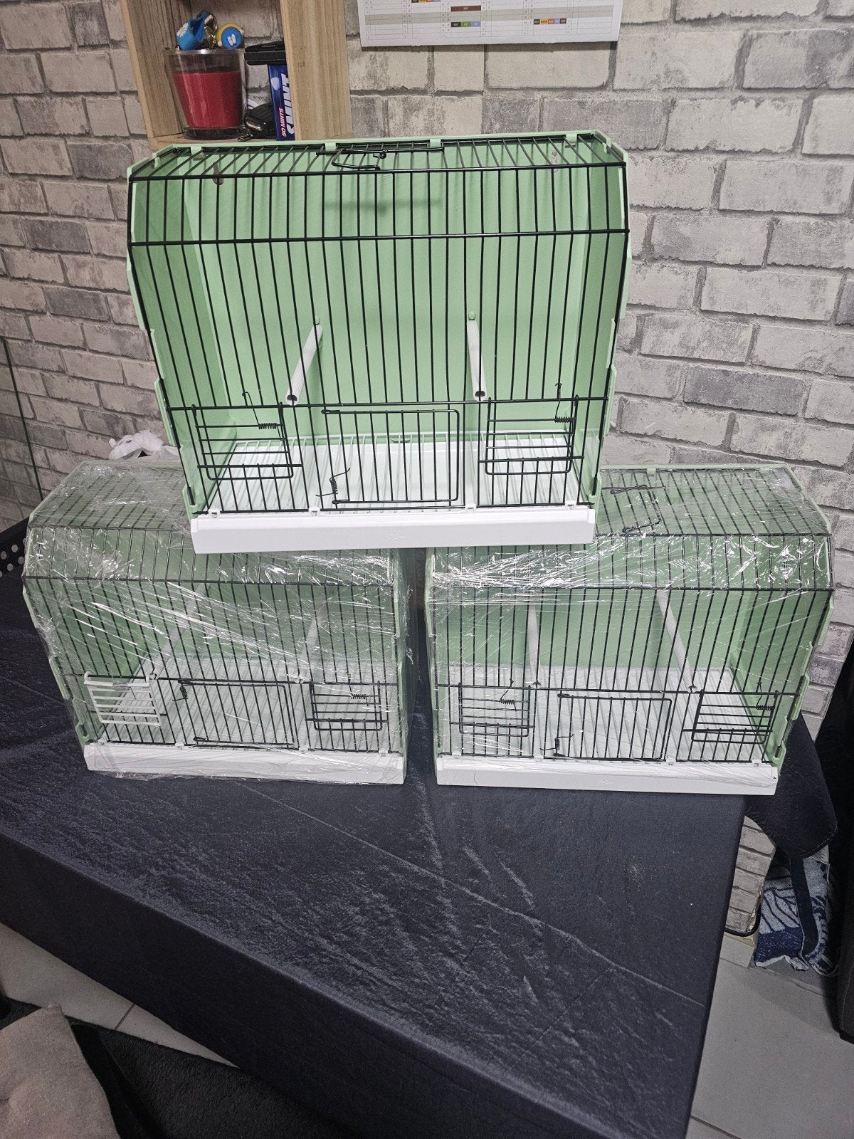 nieuw vogelkooi, Enlèvement, Métal