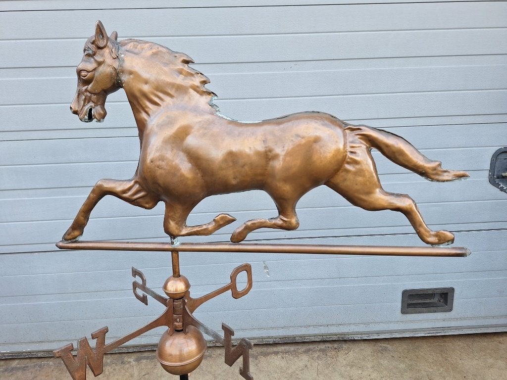 koperen paard windwijzer, Tuin en Terras, Ophalen of Verzenden, Nieuw