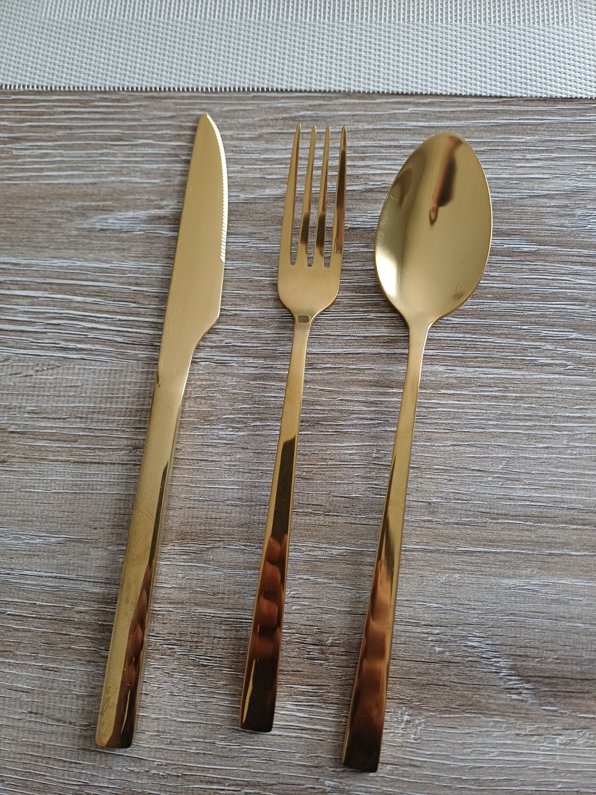 Aldi bestek goudkleurig, Huis en Inrichting, Keuken | Bestek, Ophalen of Verzenden, Zo goed als nieuw, Overige merken