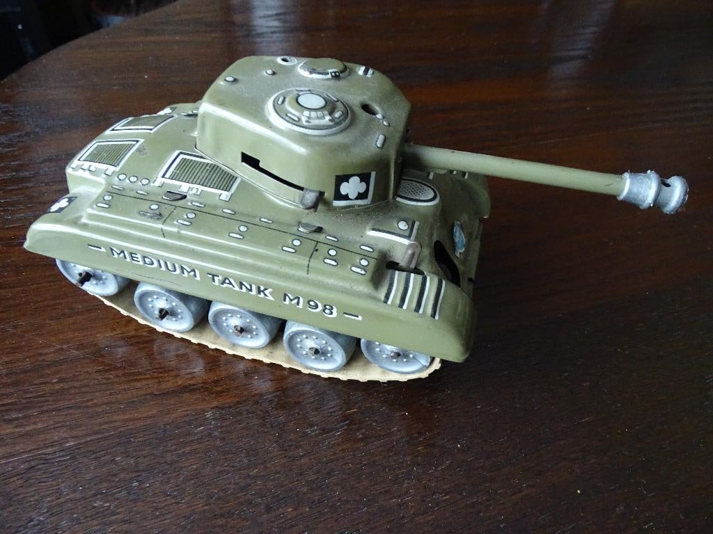 jouet ancien char d'assault Gama, Antiek en Kunst, Antiek | Speelgoed, Ophalen of Verzenden