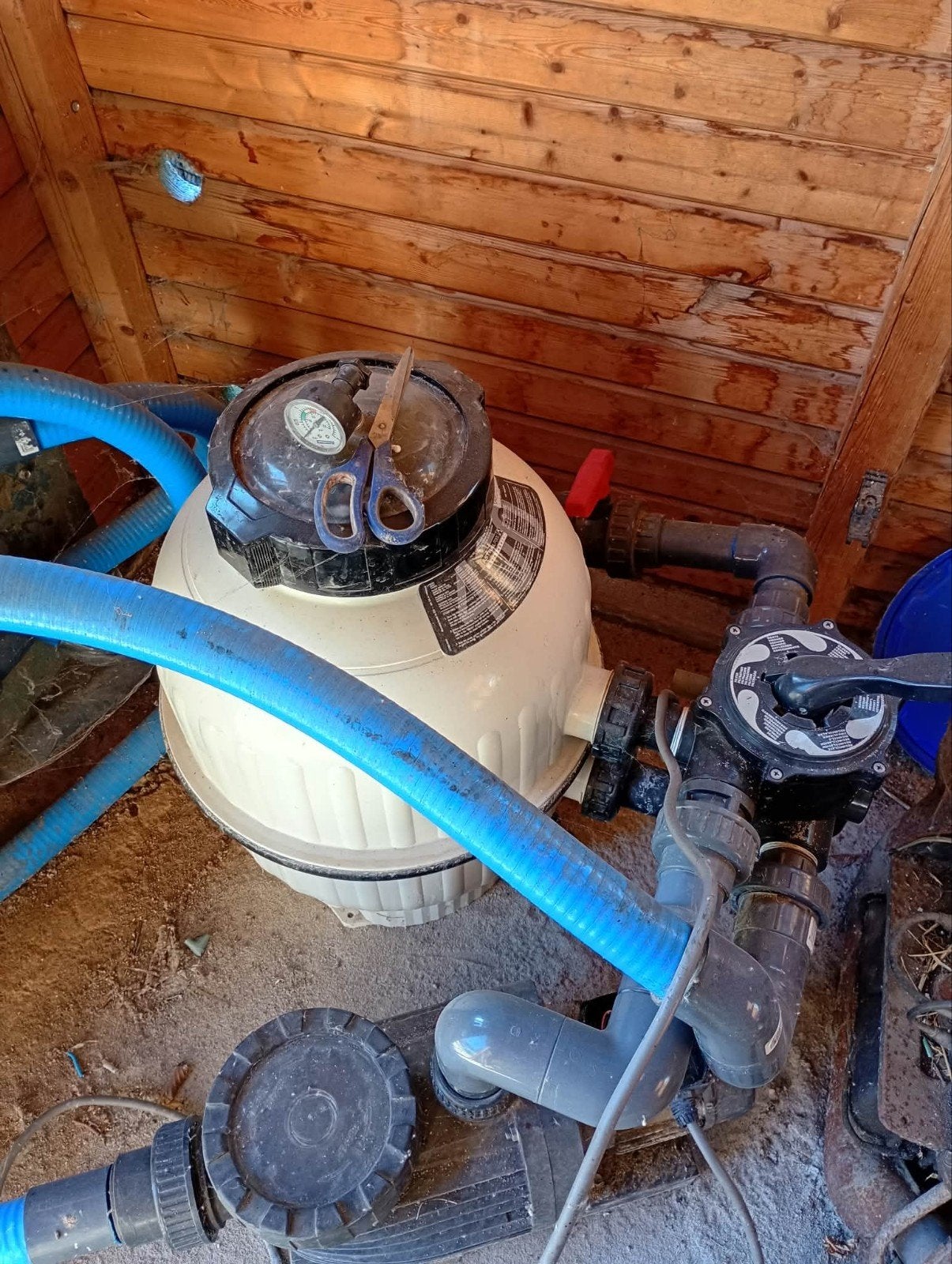 Zandfilter + pomp, Tuin en Terras, Ophalen