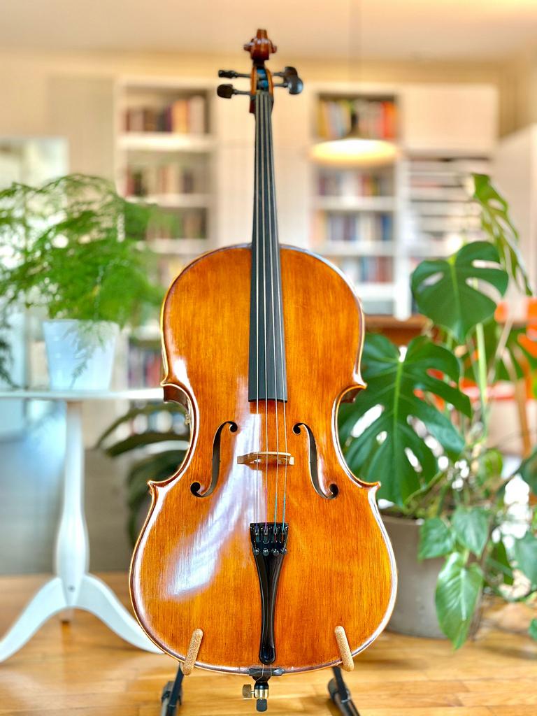 Handgemaakte 4/4 cello - Luthier, Muziek en Instrumenten, Strijkinstrumenten | Cello's, Nieuw, 4/4-cello, Met koffer, Ophalen