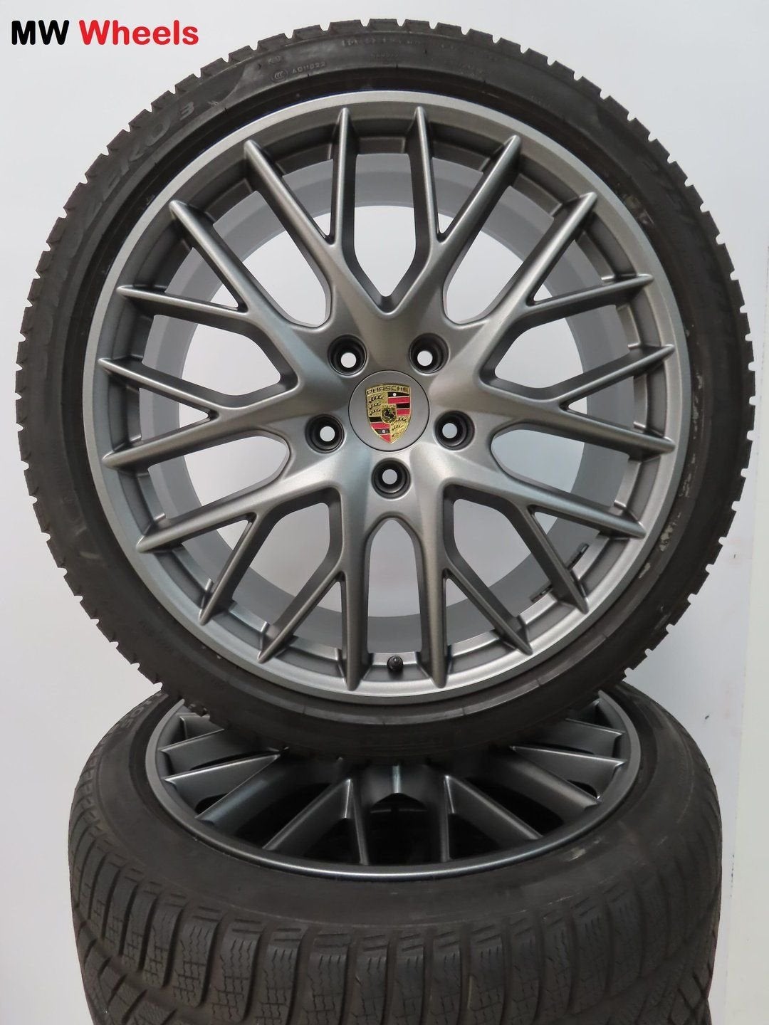 Originele Porsche Panamera 971 21 inch velgen winterbanden, Auto-onderdelen, Gebruikt, -, -, Banden en Velgen