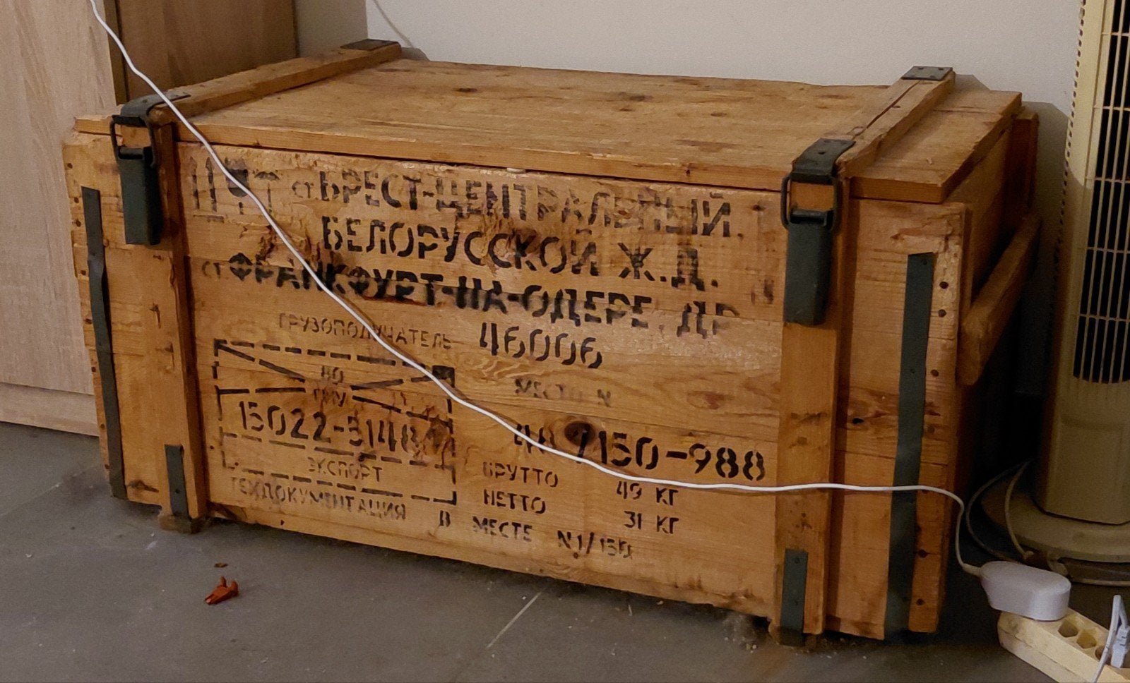 Vintage originele legerkist - Unieke Opslagkist met Karakter, Ophalen