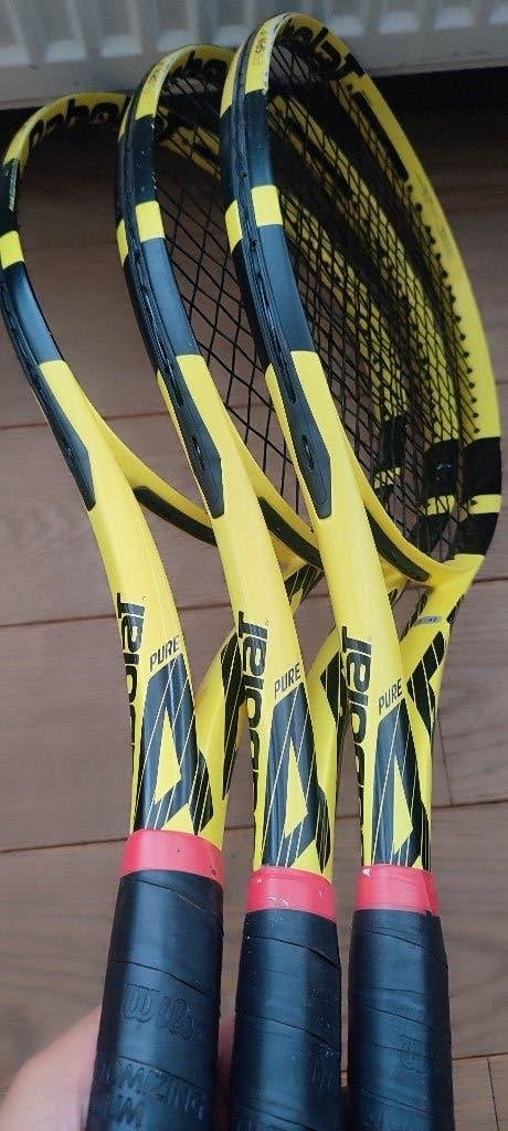 3 X Babolat Pure aero plus raquettes de tennis, Ophalen of Verzenden, Racket, Babolat