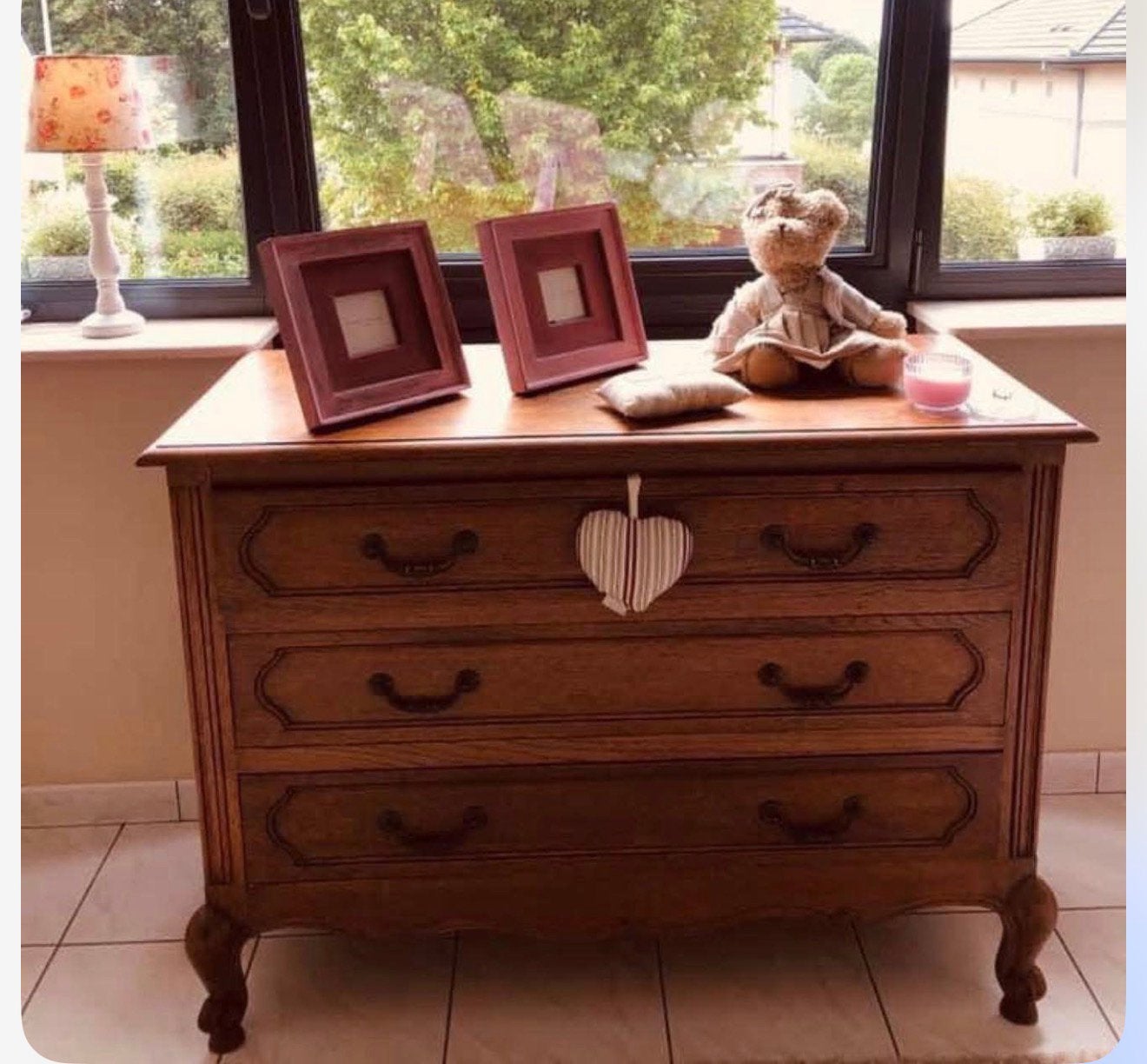 Belle commode en chêne massif, Maison & Meubles, Enlèvement, Comme neuf, Chêne