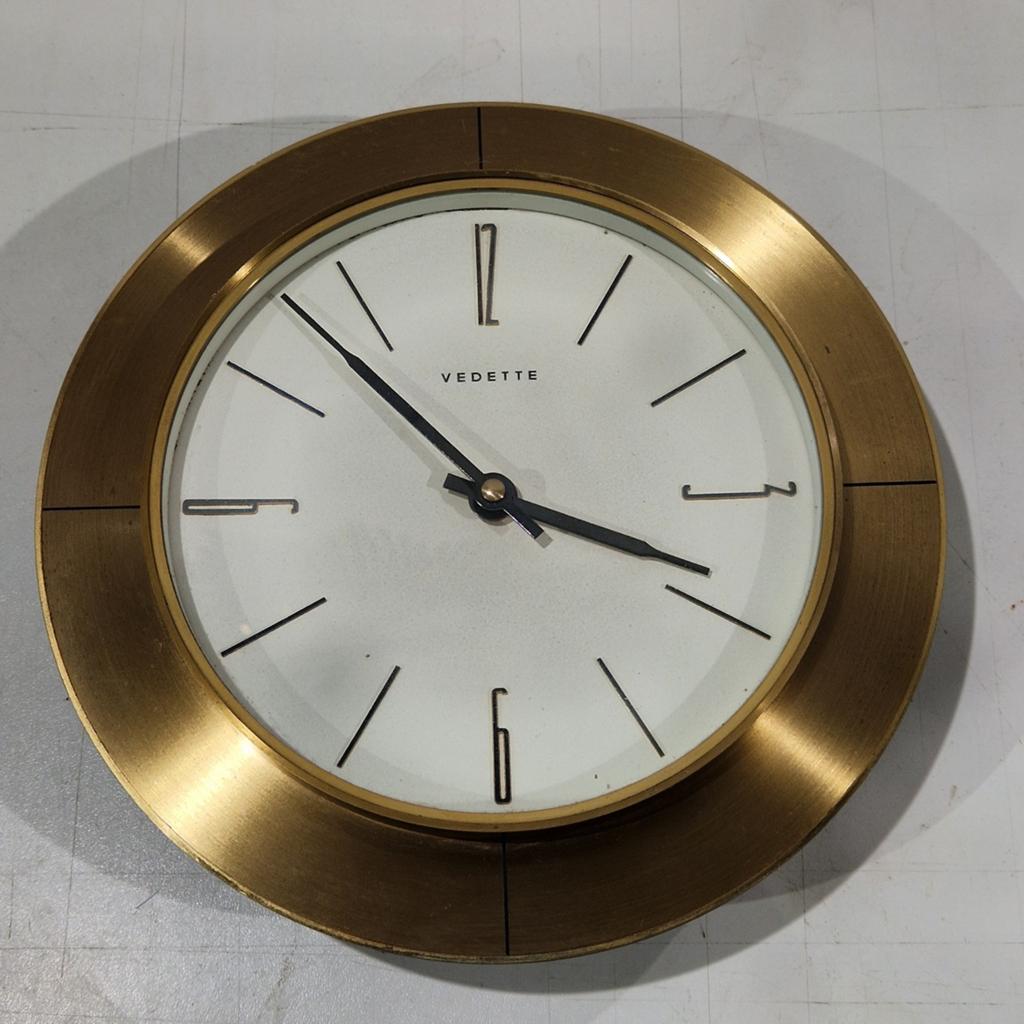 Retro Vedette klok , wandklok, Enlèvement ou Envoi, Utilisé, Horloge murale