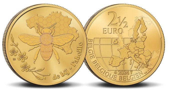 2,5 euro België 2024 De Bij, Verzenden, België, 5 euro