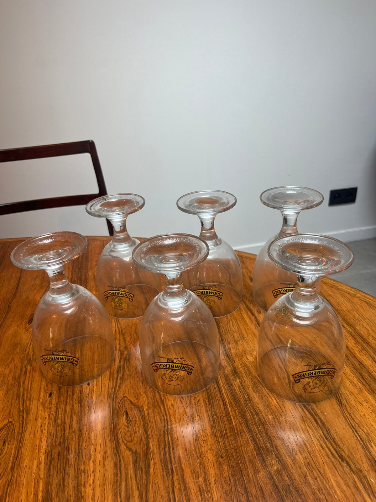 Verres Grimbergen - 6 pièces - non utilisés - 10 euros, Enlèvement ou Envoi, Neuf, Verre à bière