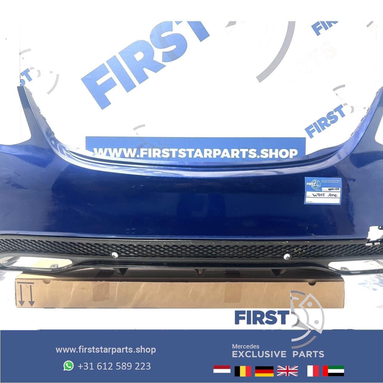 W205 BUMPER C KLASSE AMG ACHTERBUMPER COMPLEET ORIGINEEL C43, Arrière, Utilisé, -, -