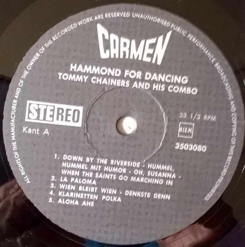 LP Carmen - Hammond for dancing, Cd's en Dvd's, LP, Gebruikt, Latin, Ophalen of Verzenden