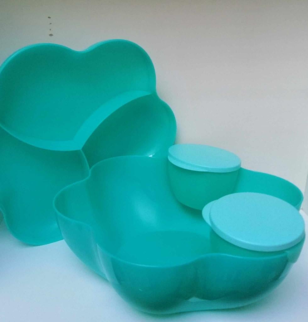 Tupperware™ « Chip N Dip » Pop-Corn - 5,6 liter - groen, Huis en Inrichting, Keuken | Tupperware, Verzenden, Nieuw, Groen, Bak of Kom