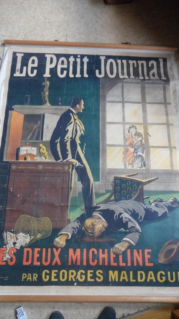 Affiche "Le Petit Journal" van Leonnec, Antiek en Kunst, Kunst | Litho's en Zeefdrukken, Ophalen