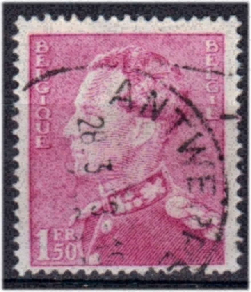 Belgique 1936 - Yvert/OBP 429 - Léopold III - Poortman (ST), Envoi, Affranchi, Oblitéré, Maison royale