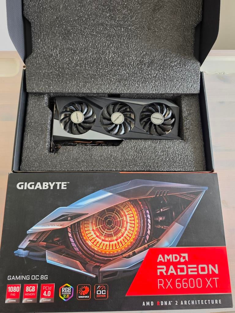 Carte graphique RX6600 XT, Informatique & Logiciels, Enlèvement, GDDR6, AMD, PCI
